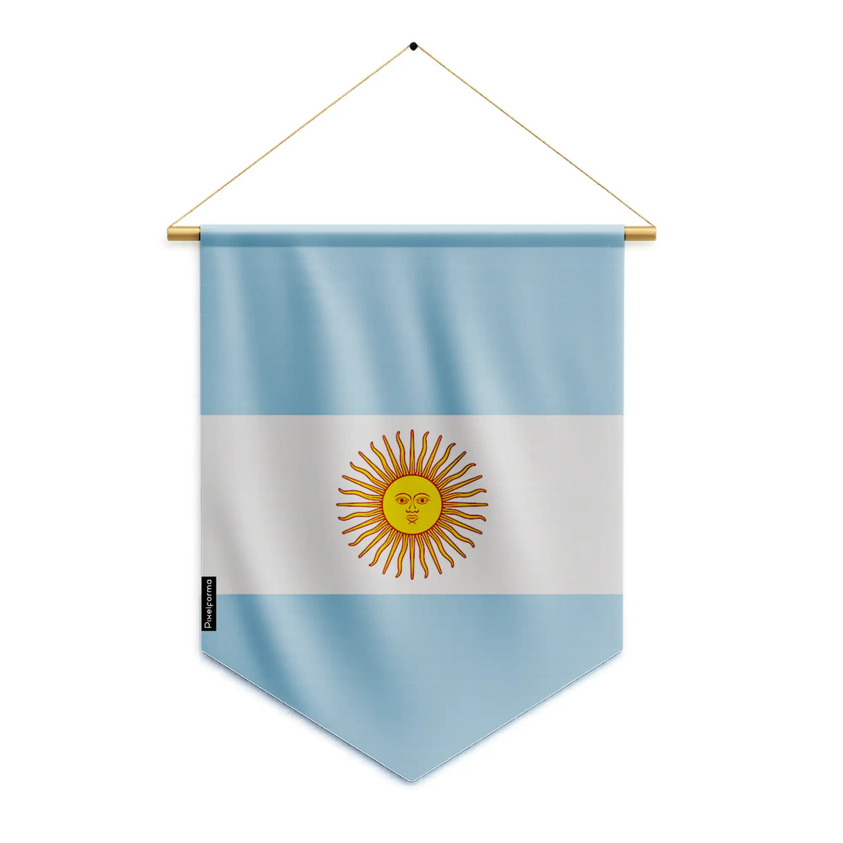 Fanion drapeau argentine en polyester à suspendre résistant
