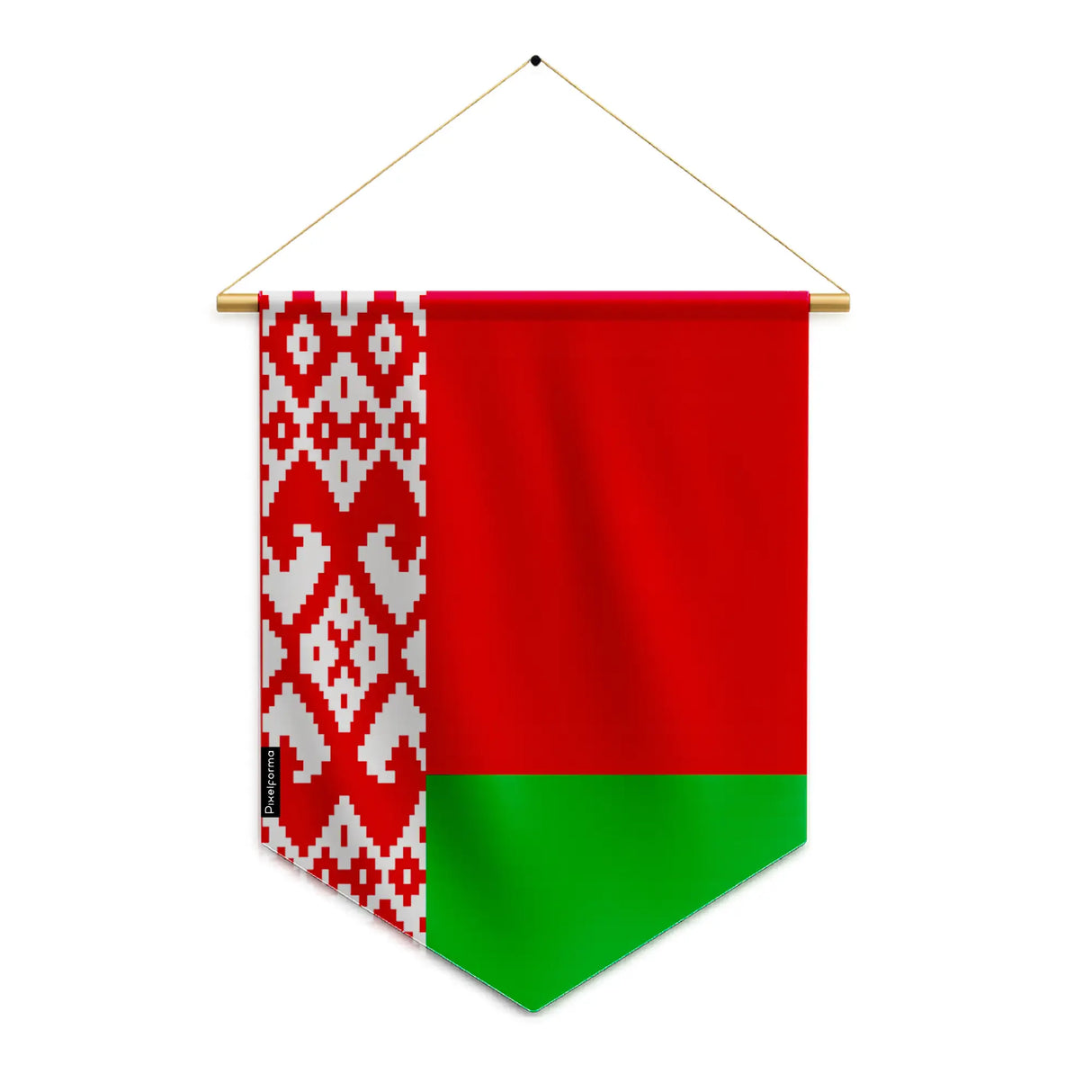 Fanion drapeau biélorussie polyester à suspendre solide