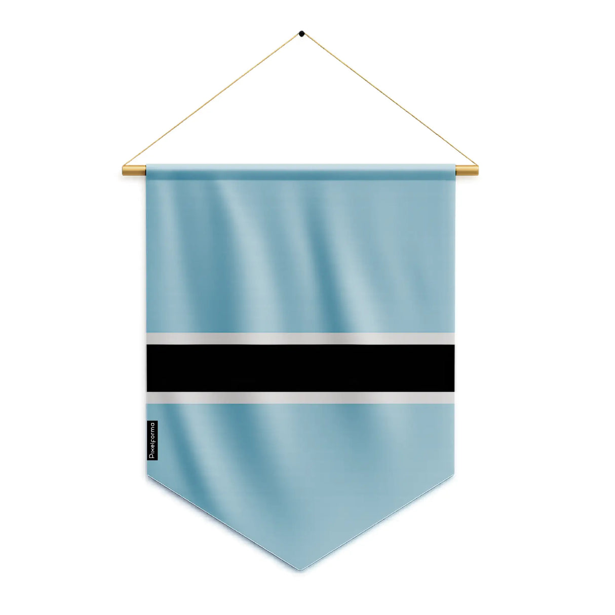 Fanion drapeau botswana polyester à suspendre usage extérieur