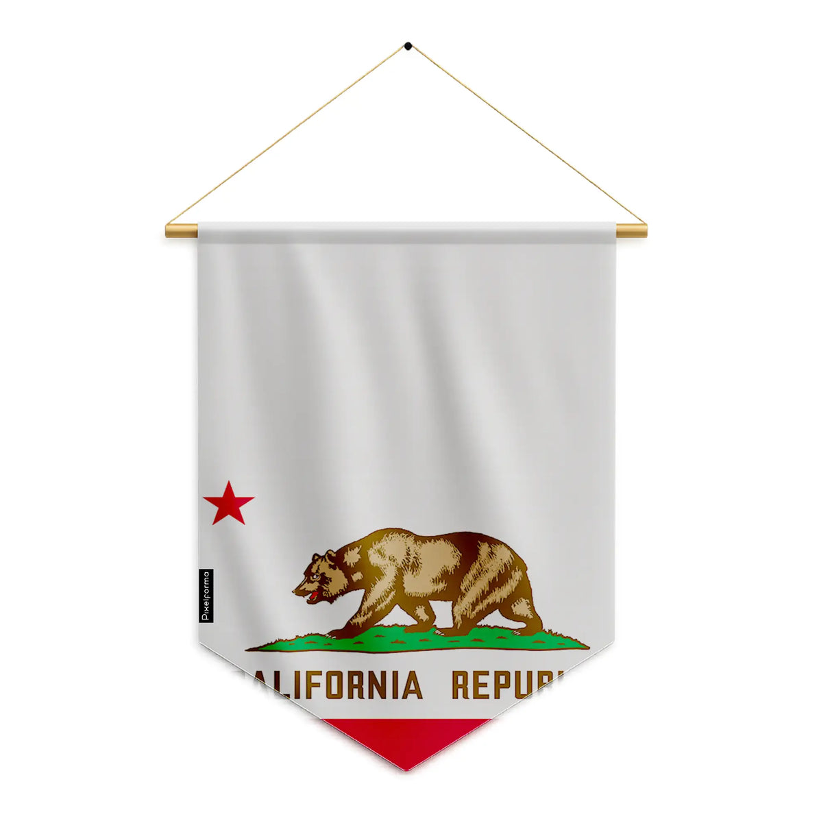 Fanion drapeau californie à suspendre en polyester durable