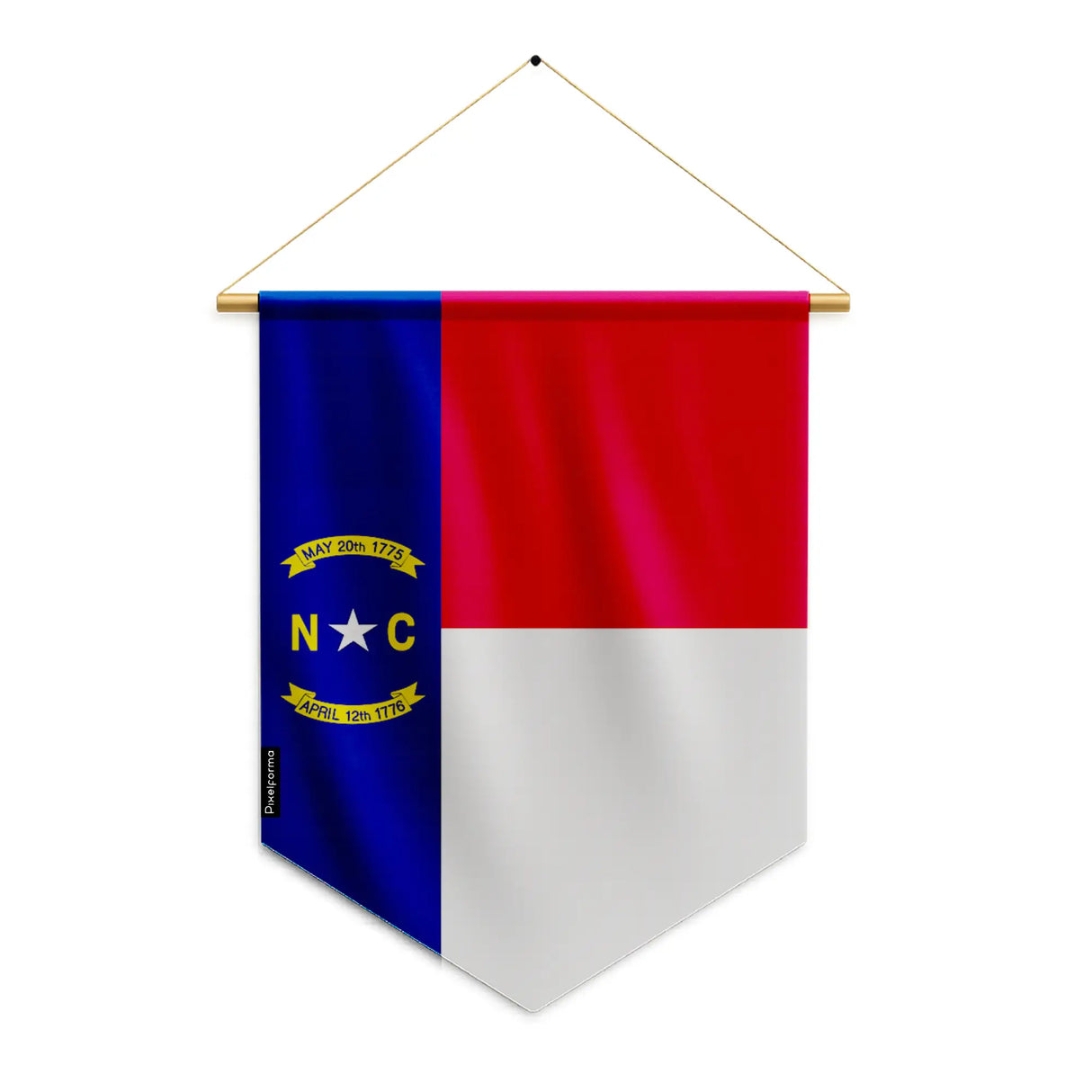 Fanion drapeau caroline du nord en polyester à suspendre