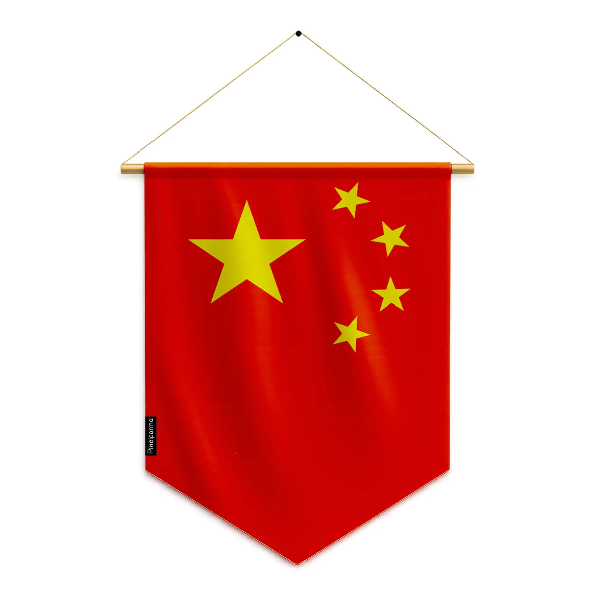 Fanion drapeau chine polyester à suspendre résistance usage