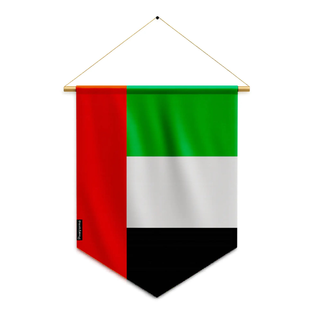 Fanion drapeau émirats arabes unis polyester à suspendre