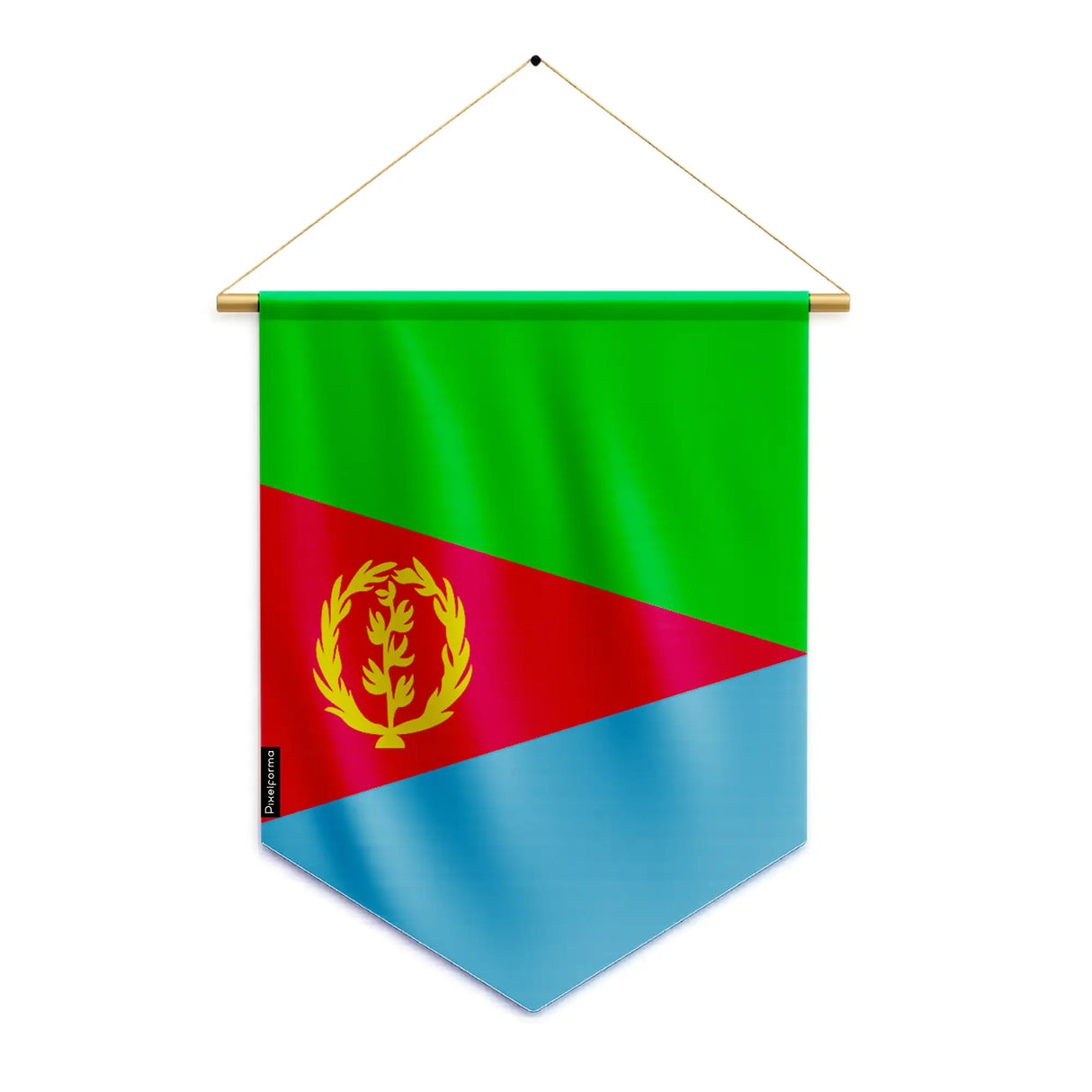 Fanion drapeau érythrée polyester à suspendre résistant
