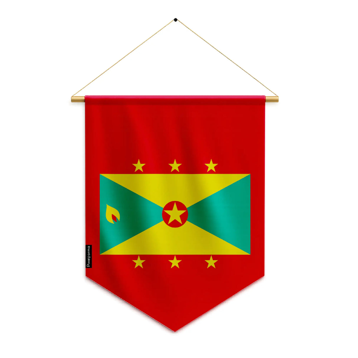 Fanion drapeau grenade polyester à suspendre robuste