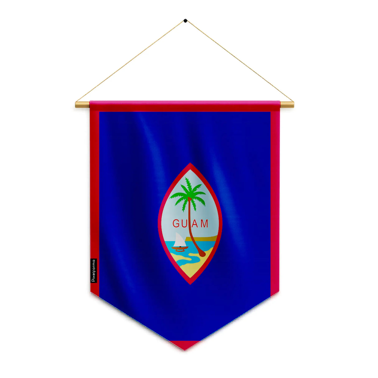 Fanion drapeau guam polyester à suspendre usage intérieur extérieur