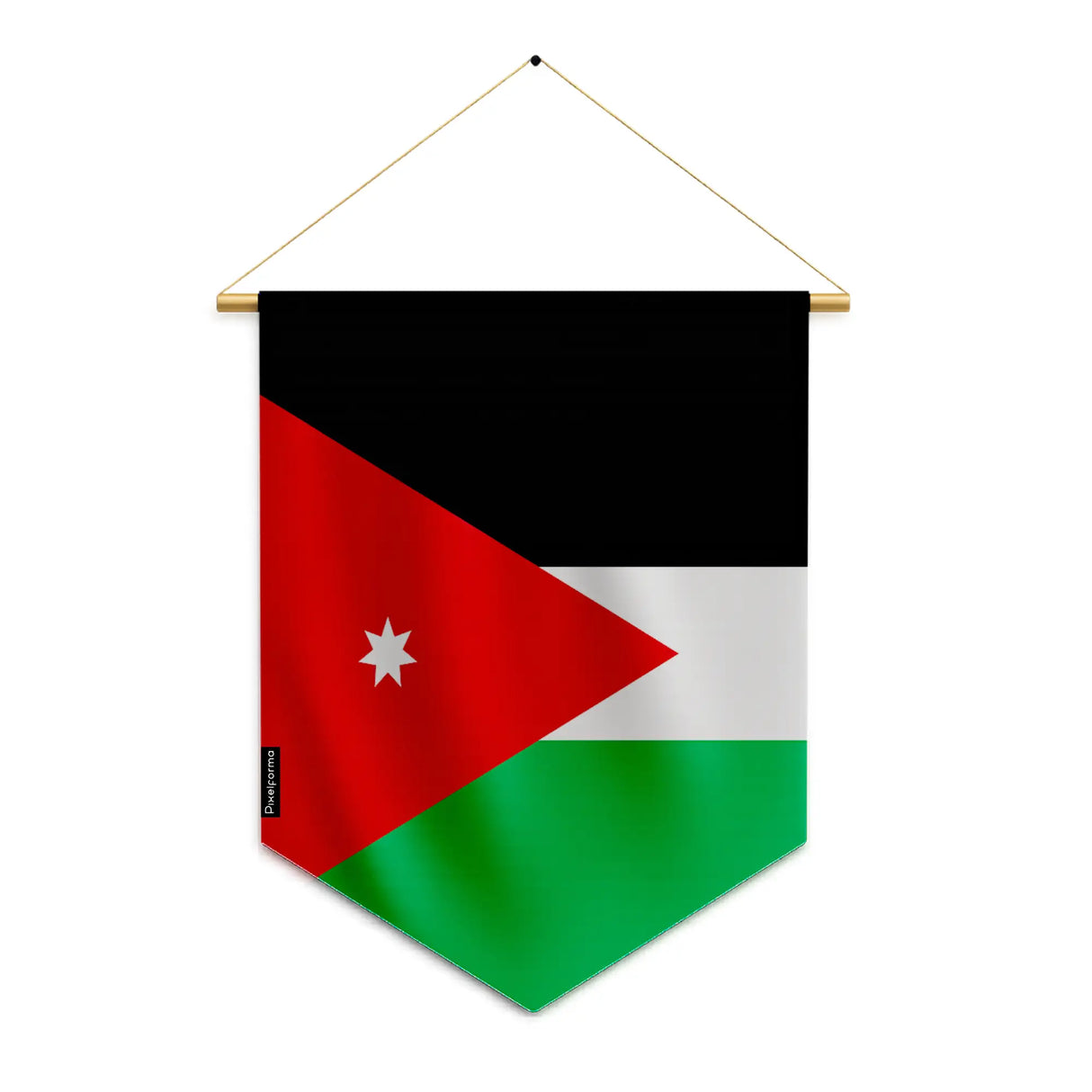 Fanion drapeau jordanie polyester résistant à suspendre