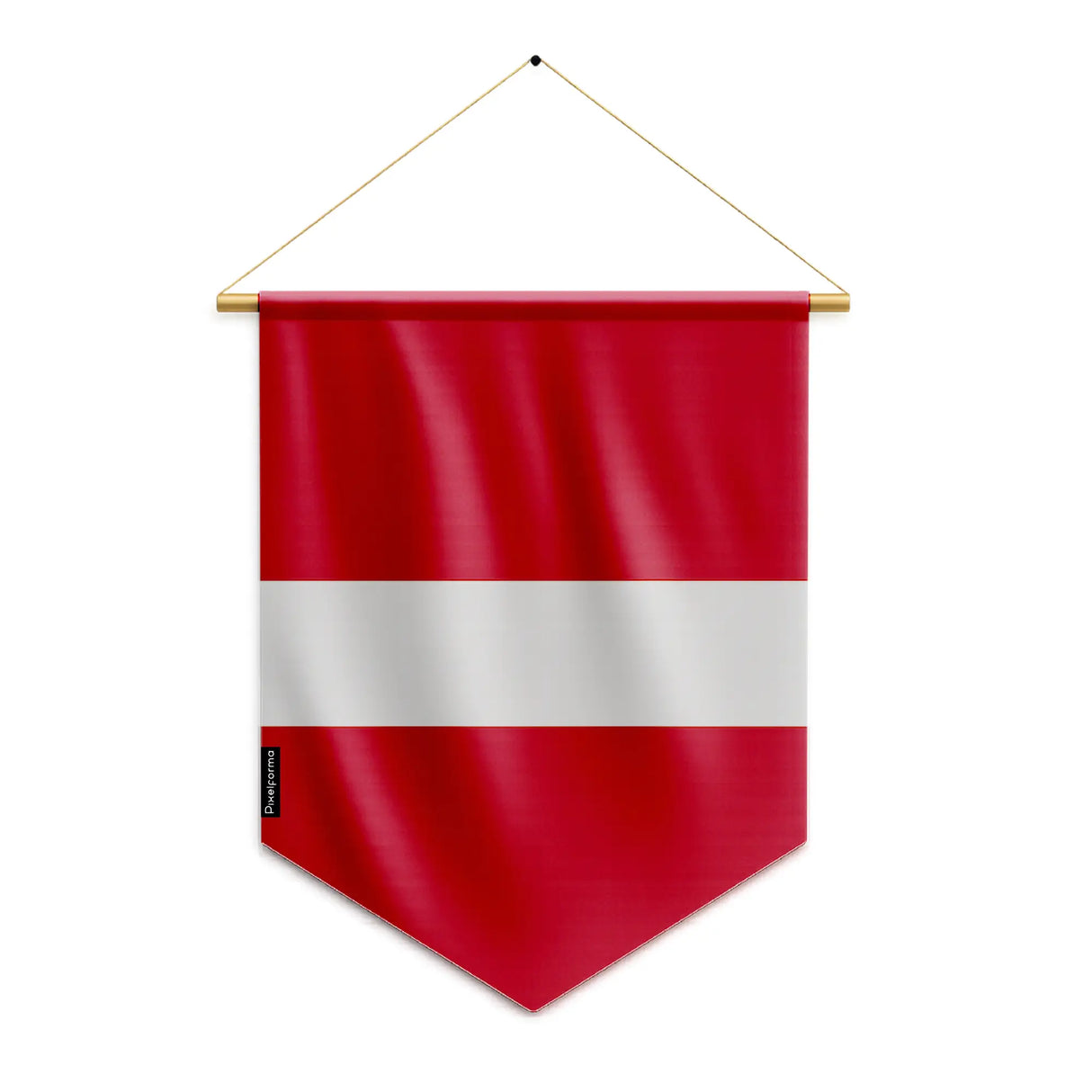 Fanion drapeau lettonie polyester à suspendre résistant
