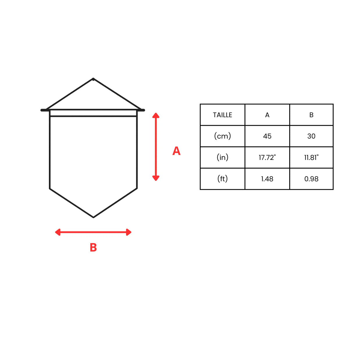 Fanion drapeau liberia en polyester à suspendre résistant