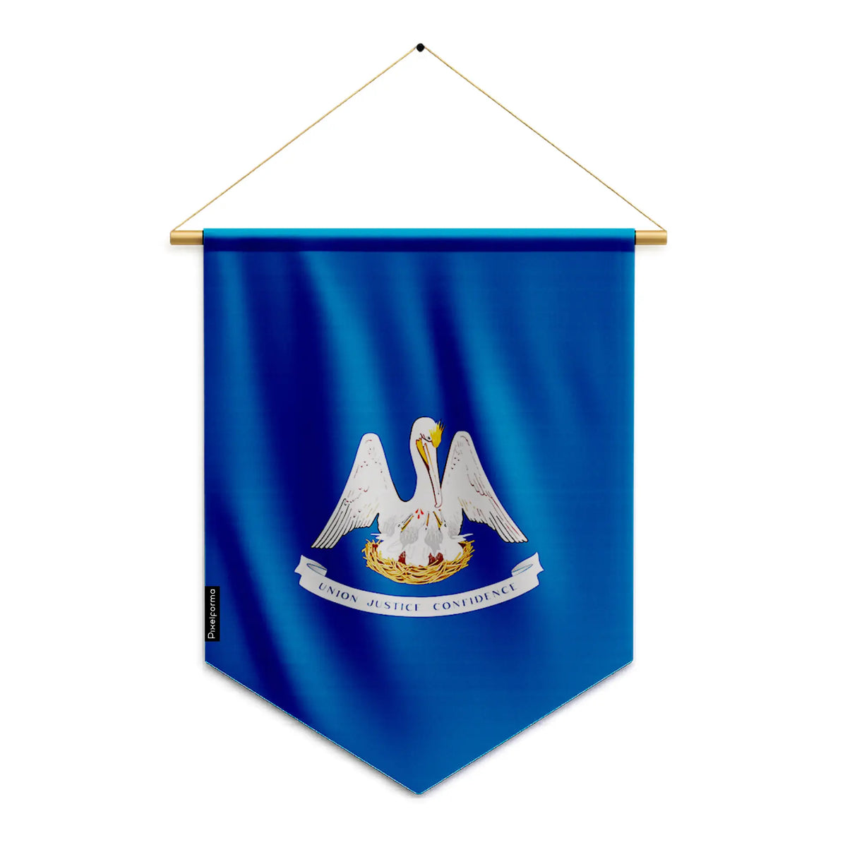 Fanion drapeau louisiane en polyester à suspendre