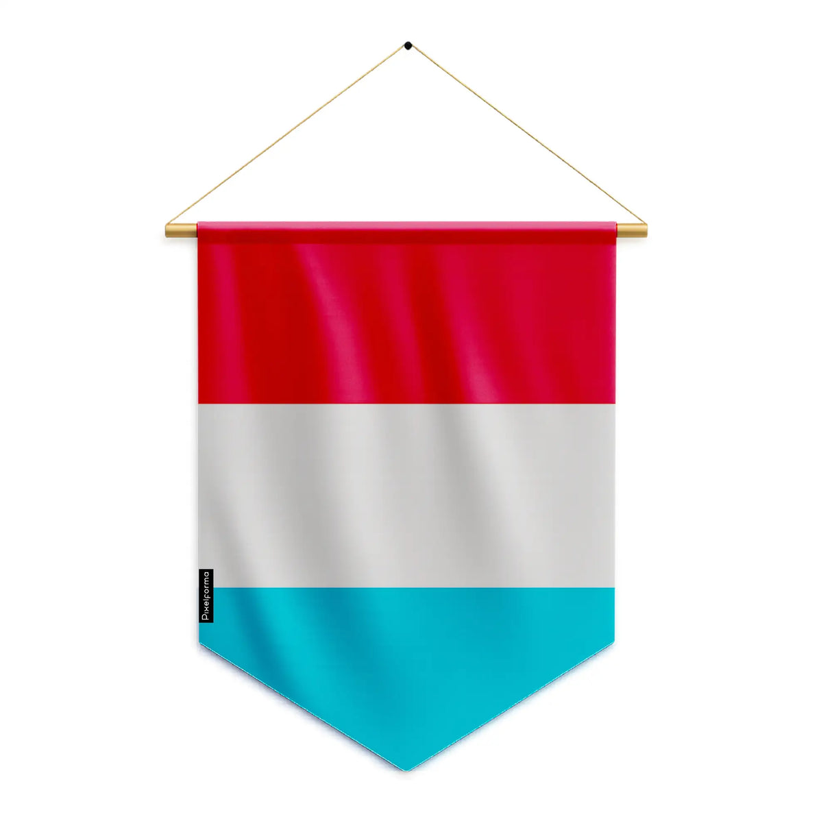 Fanion drapeau luxembourg polyester à suspendre résistant