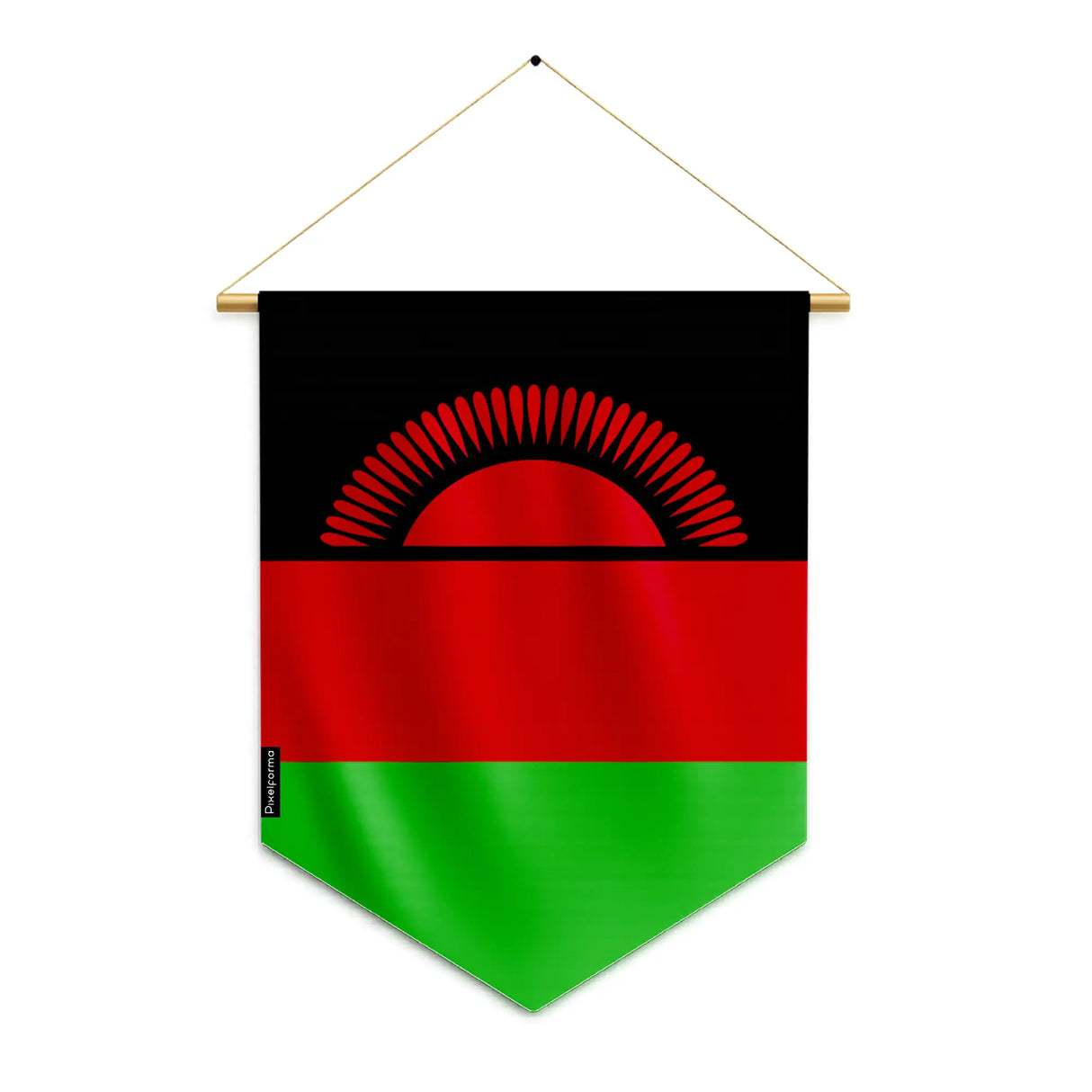 Fanion drapeau malawi polyester à suspendre résistant