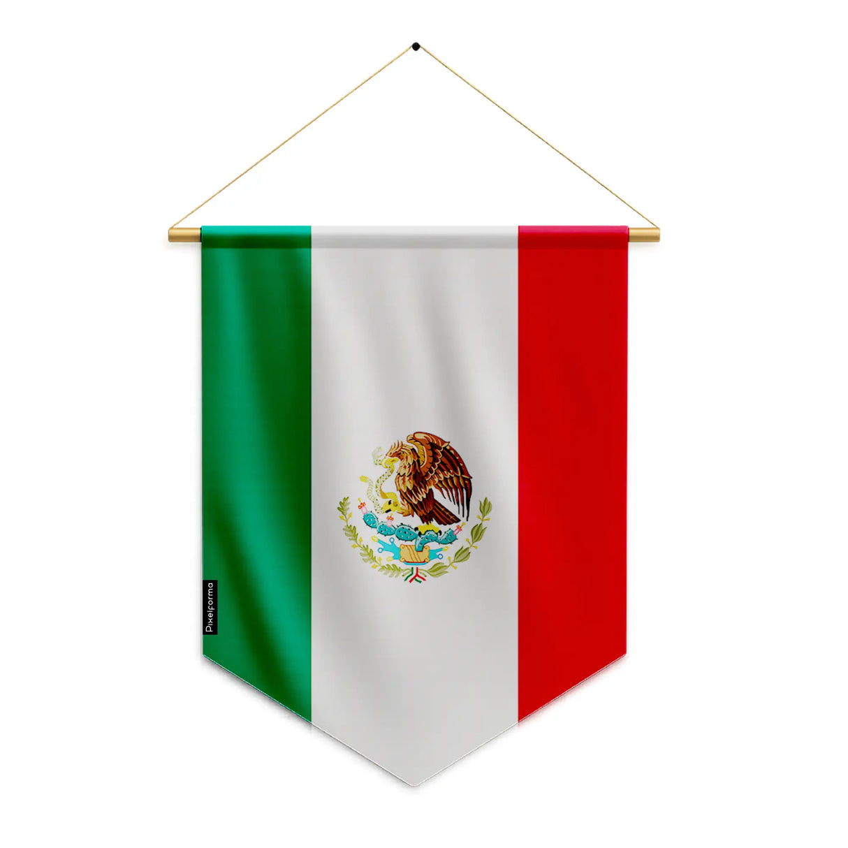 Fanion drapeau mexique en polyester à suspendre résistant