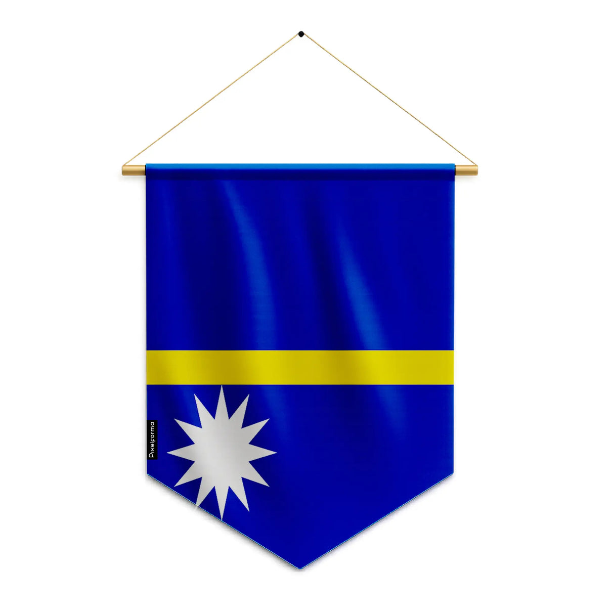 Fanion drapeau nauru polyester à suspendre résistant