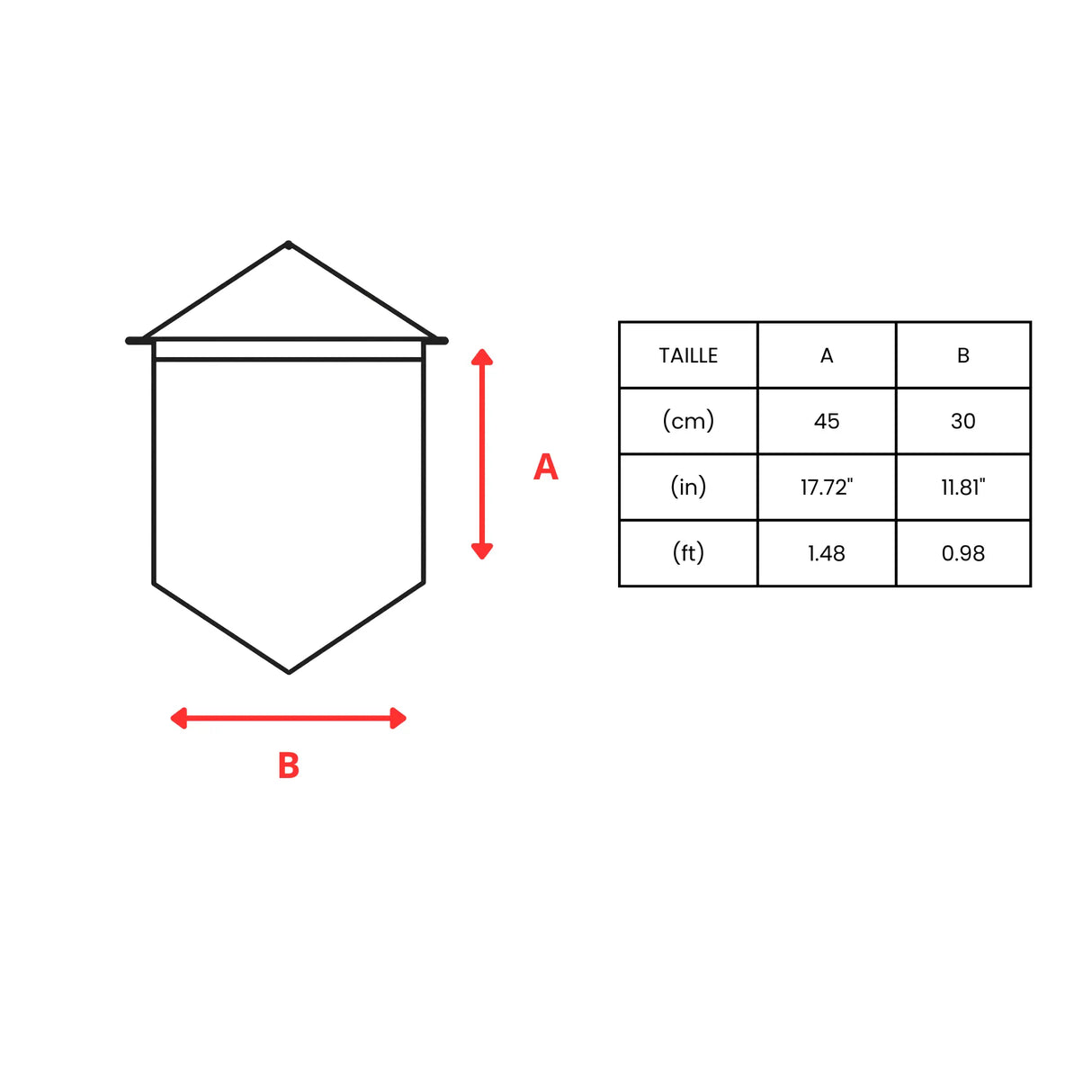 Fanion drapeau nebraska en polyester à suspendre intérieur