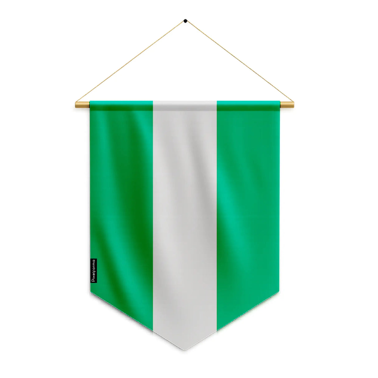 Fanion drapeau nigeria en polyester à suspendre intérieur