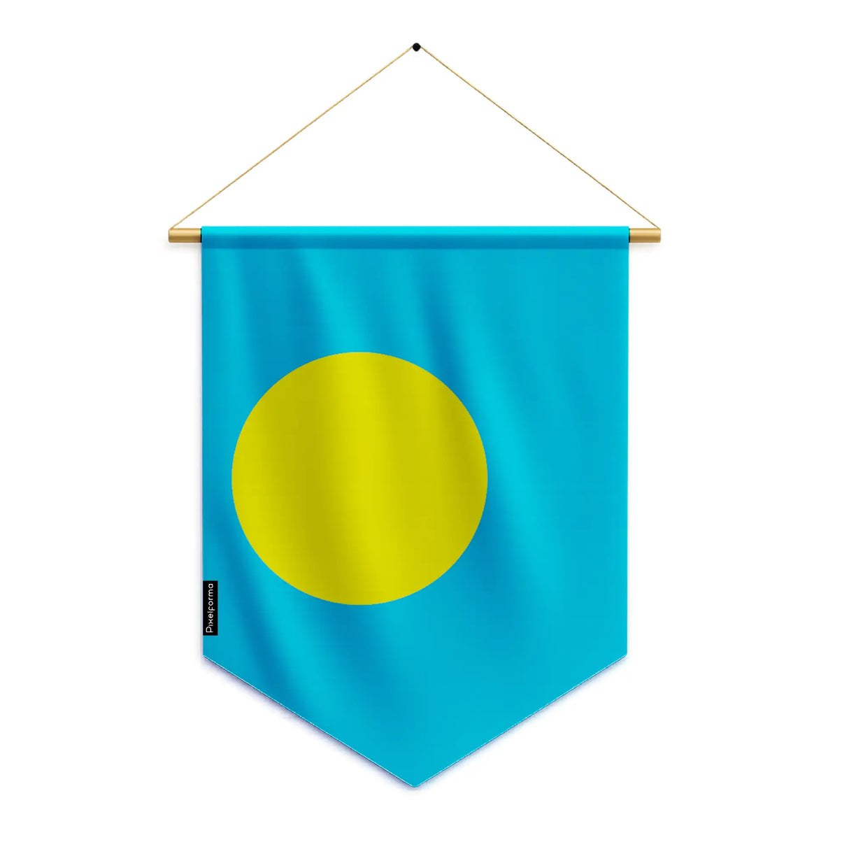 Fanion drapeau palaos en polyester à suspendre résistant