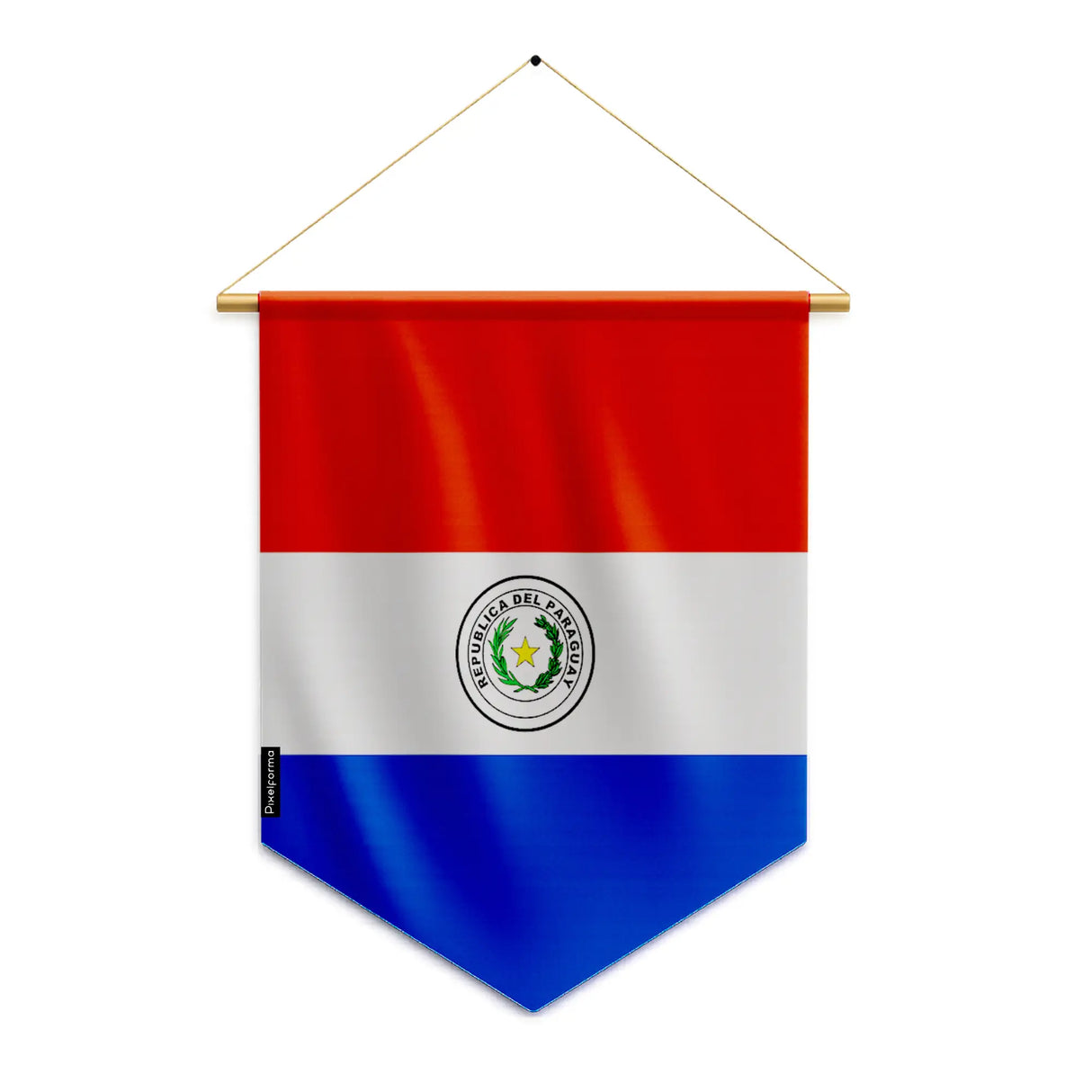 Fanion drapeau paraguay polyester résistant à suspendre