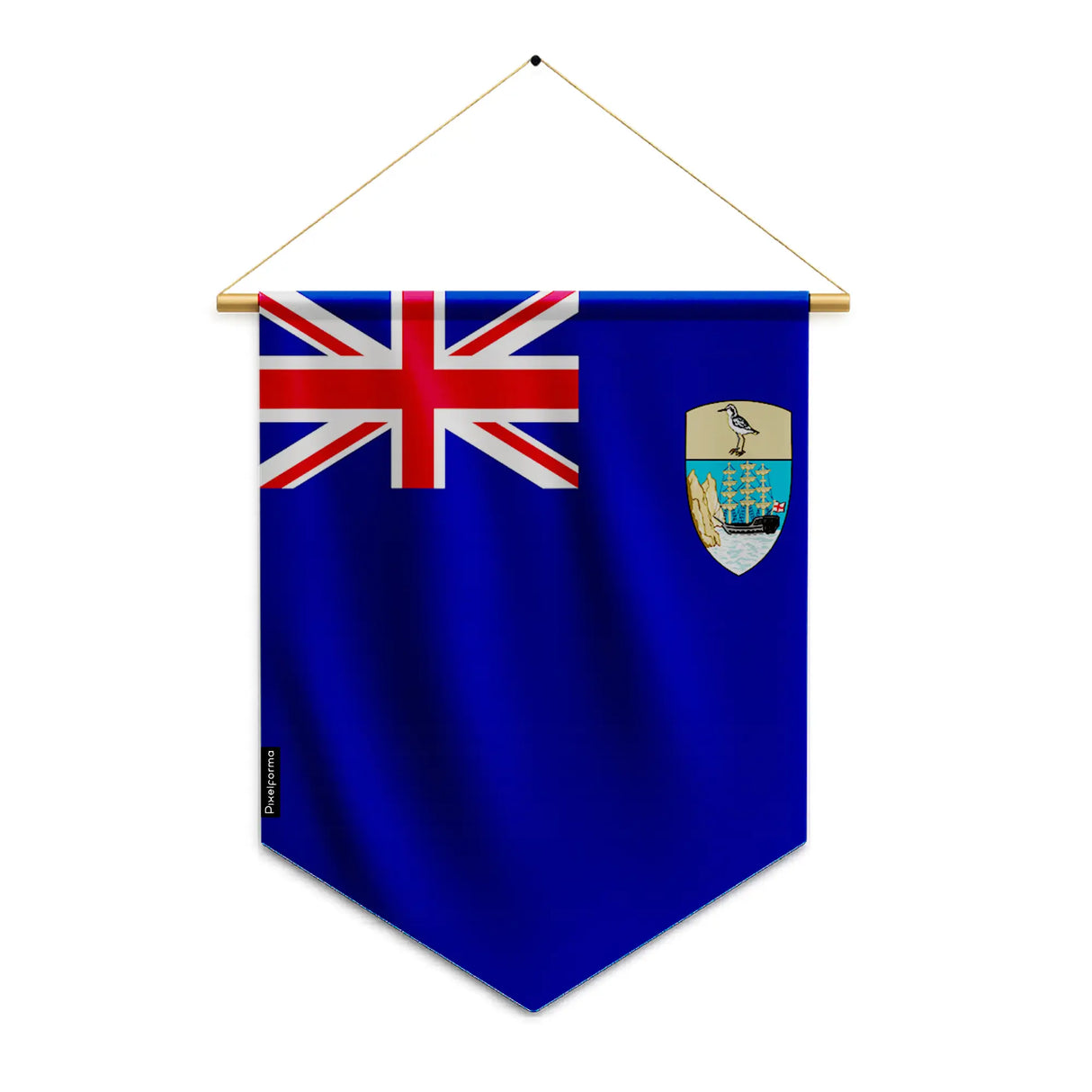 Fanion drapeau sainte-hélène polyester à suspendre