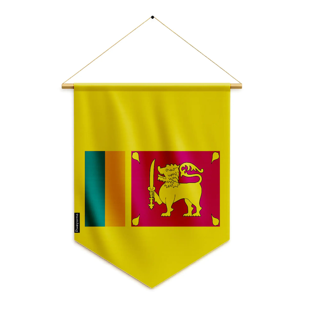 Fanion drapeau sri lanka polyester à suspendre résistant