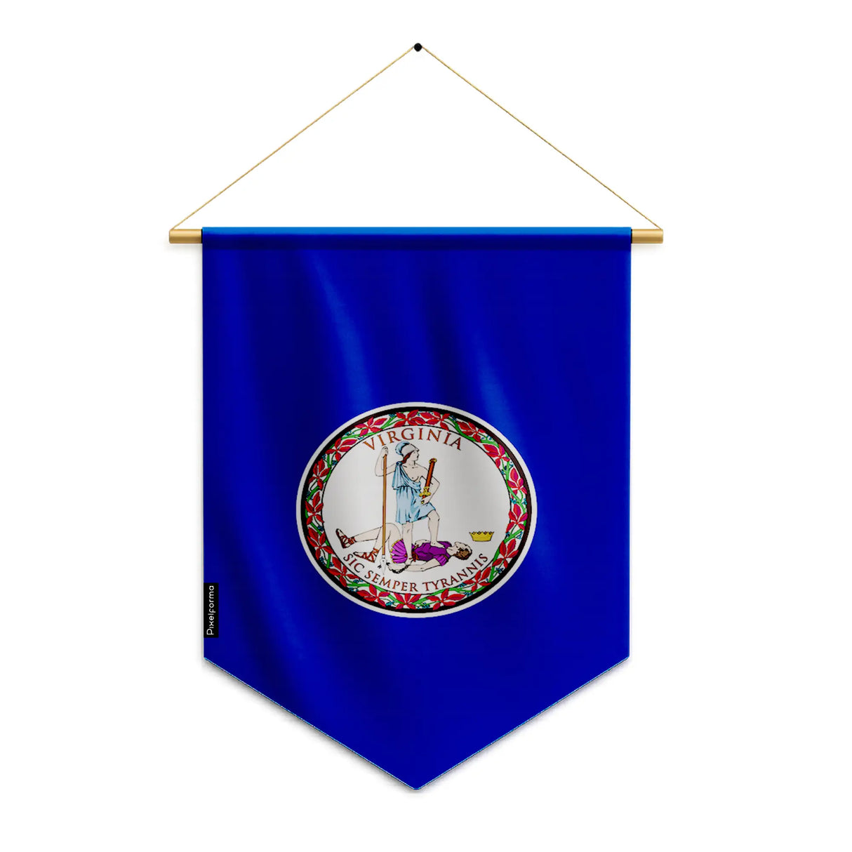 Fanion drapeau virginie polyester à suspendre décoratif