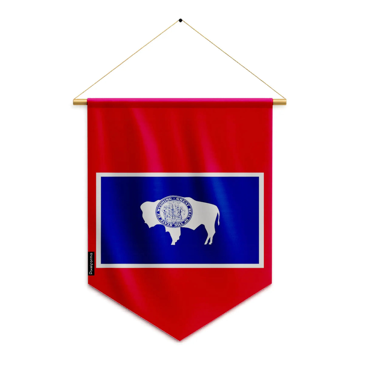 Fanion drapeau wyoming en polyester à suspendre durable