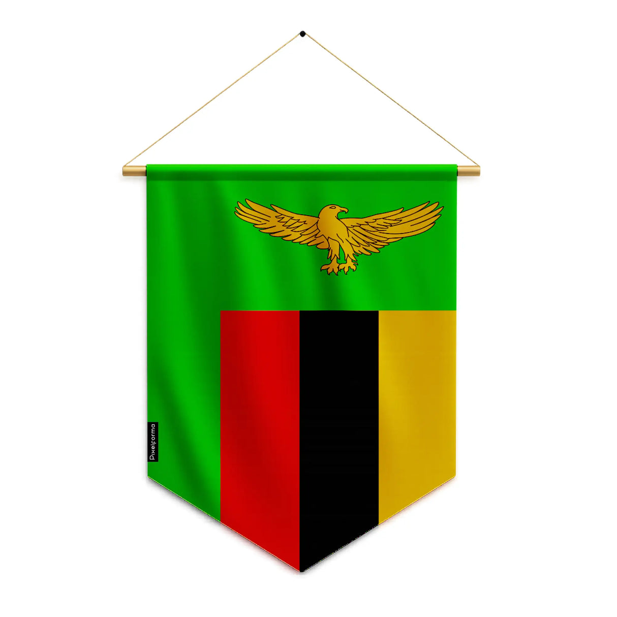 Fanion drapeau zambie polyester à suspendre résistant