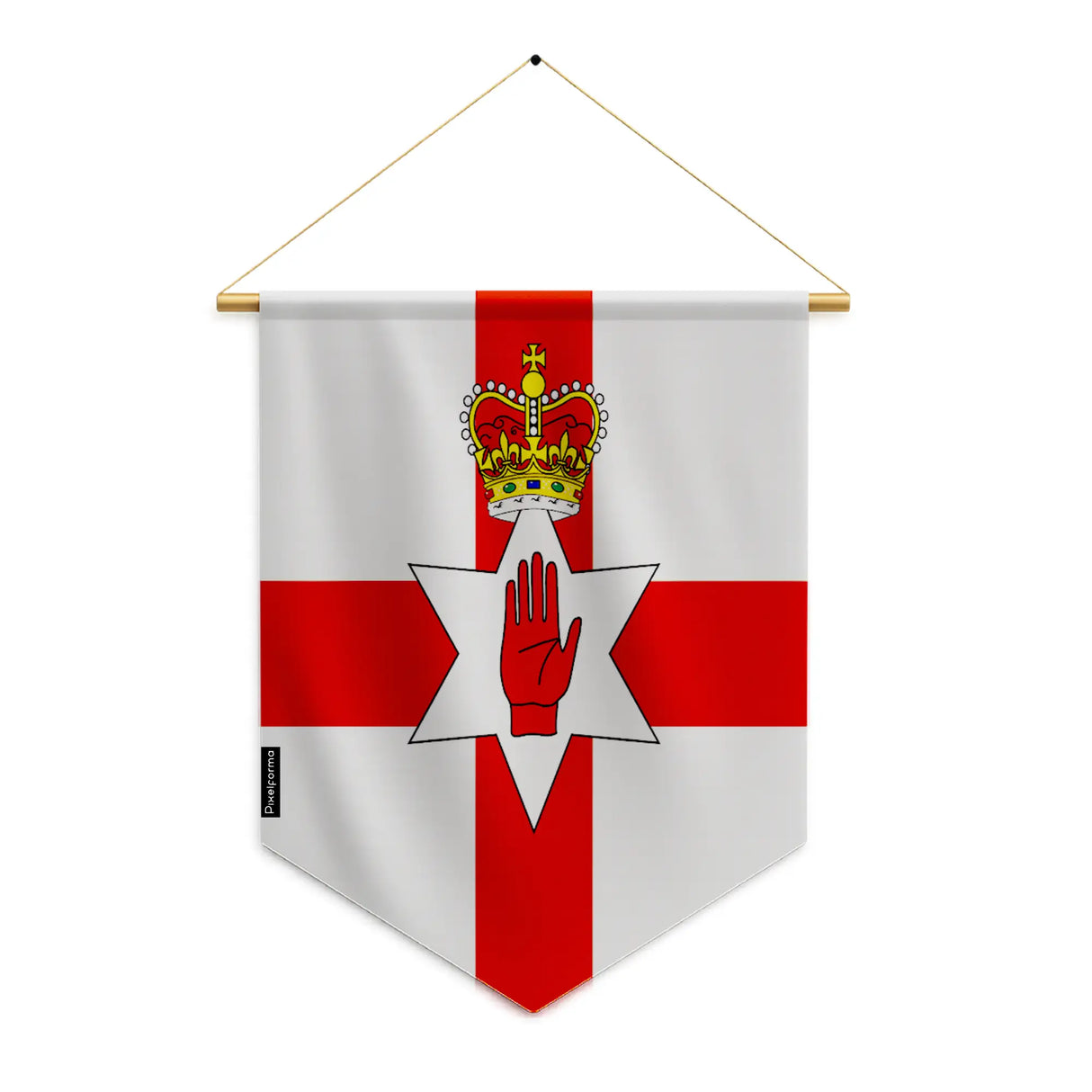 Fanion irlande du nord polyester à suspendre qualité supérieure