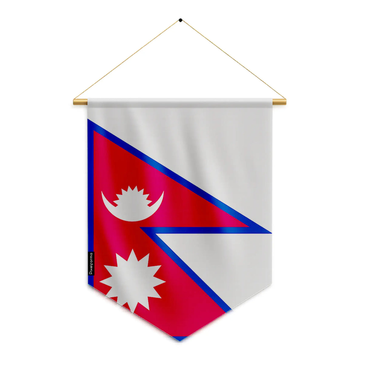 Fanion népal polyester à suspendre résistance usages répétés