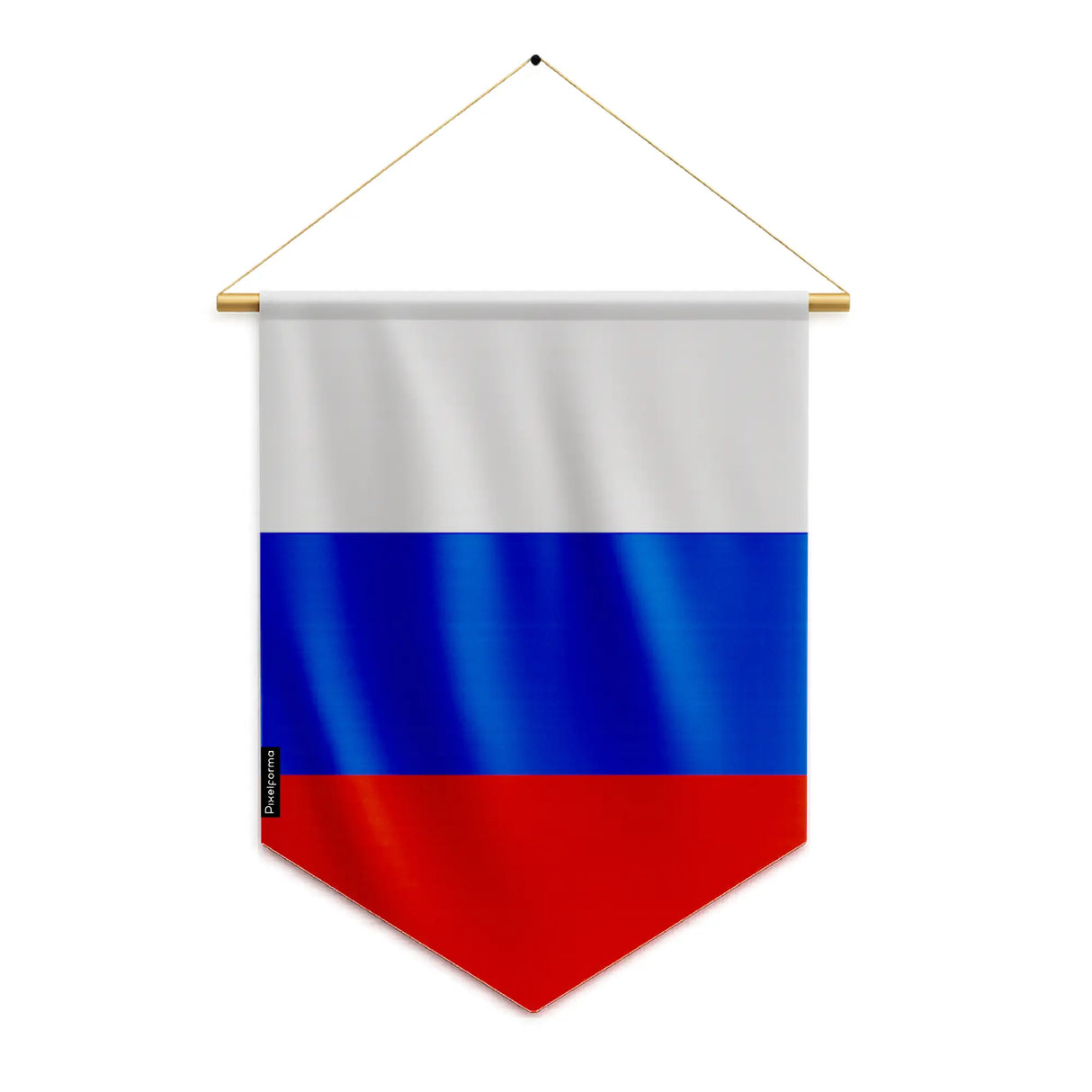Fanion russie polyester à suspendre résistance aux usages
