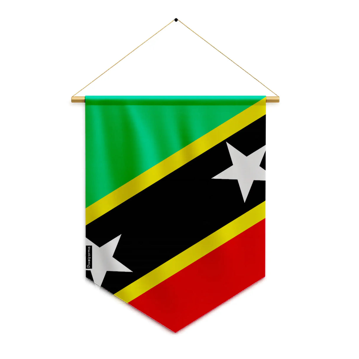 Fanion saint-christophe-et-niévès polyester couleurs vives