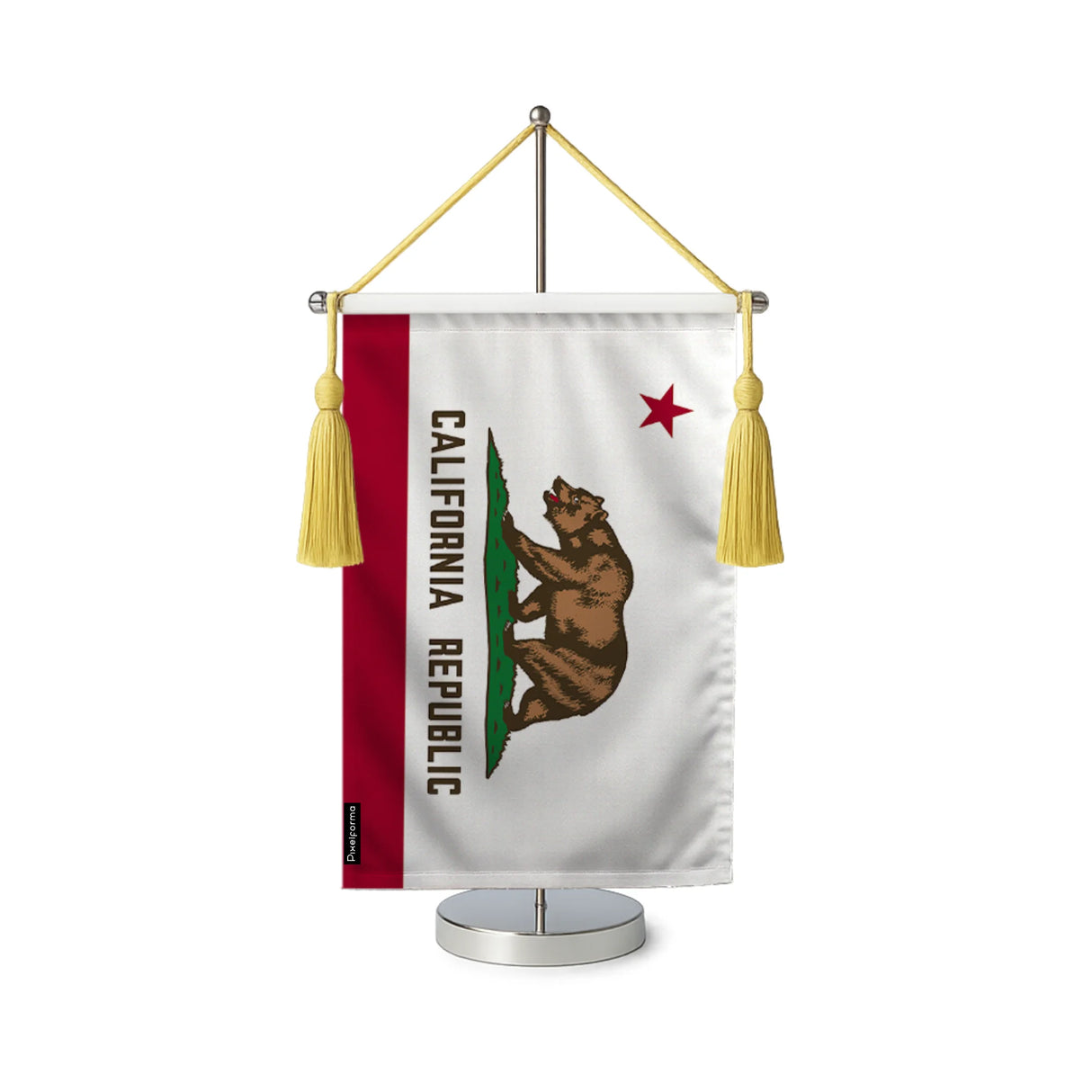 Fanion table drapeau californie en polyester