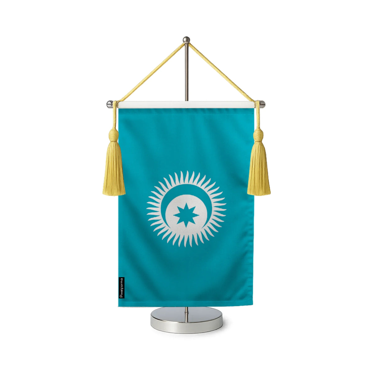 Fanion table drapeau conseil turcique en polyester