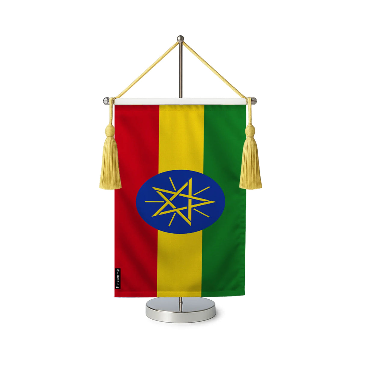 Fanion table drapeau éthiopie en polyester