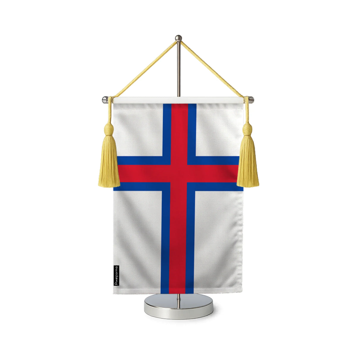 Fanion table drapeau îles féroé en polyester