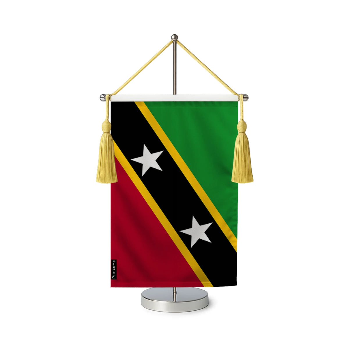 Fanion table drapeau saint-christophe-et-niévès en polyester