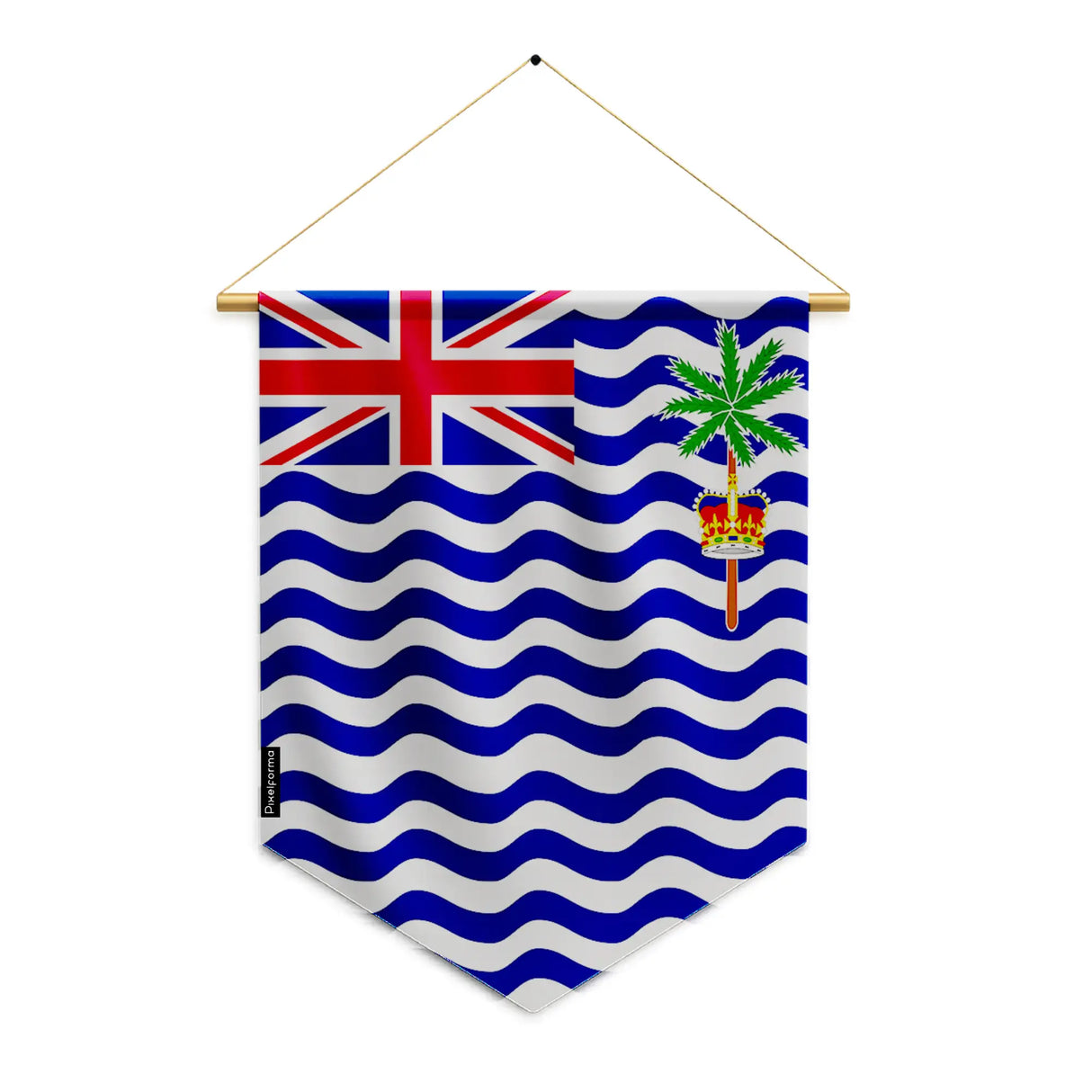 Fanion territoire britannique océan indien polyester à suspendre