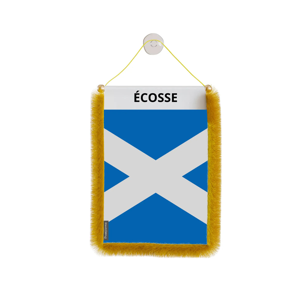 Fanion voiture écosse en polyester à suspendre élégant