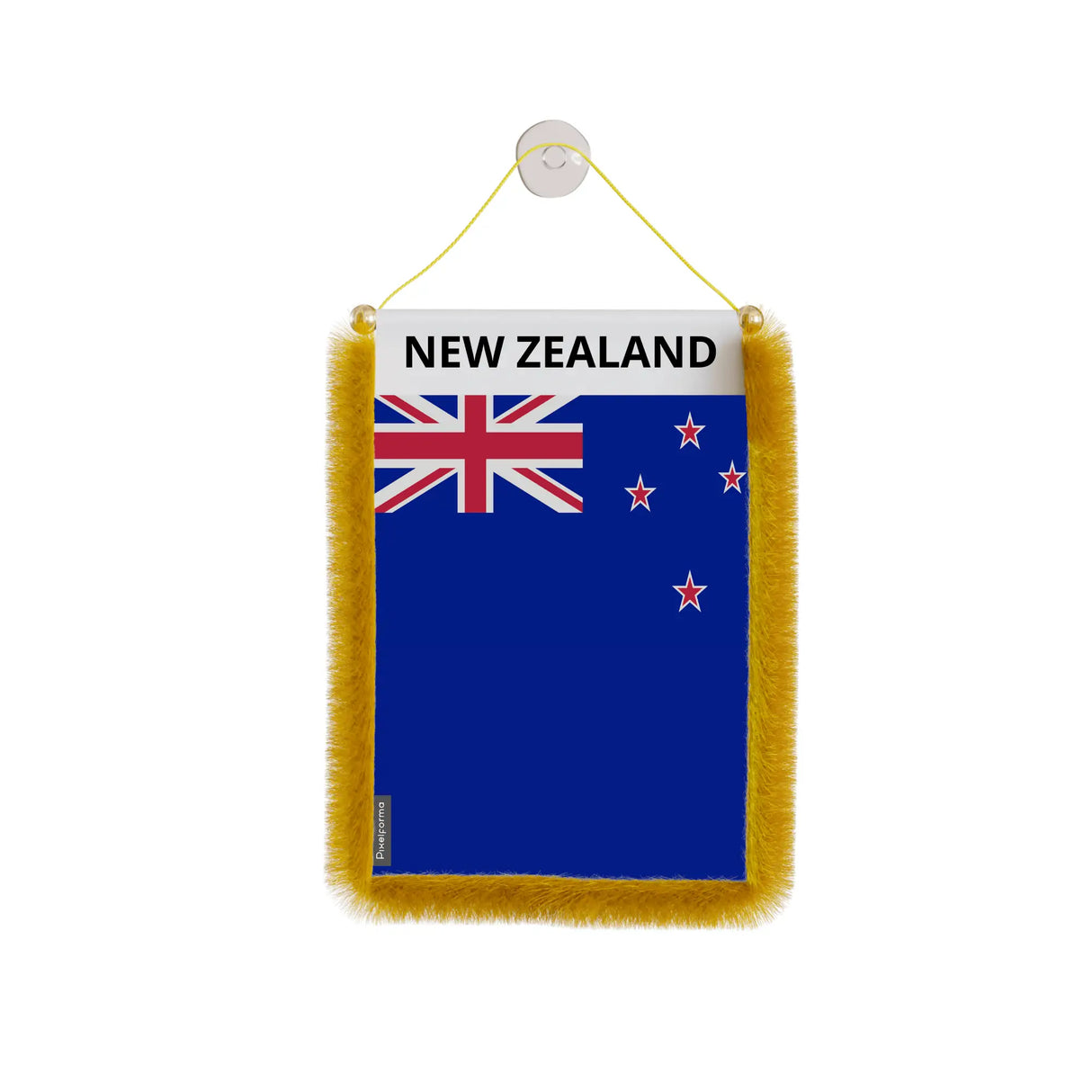 Fanion voiture nouvelle-zélande polyester à suspendre
