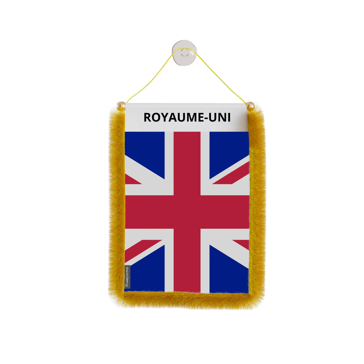 Fanion voiture royaume-uni polyester à suspendre élégant