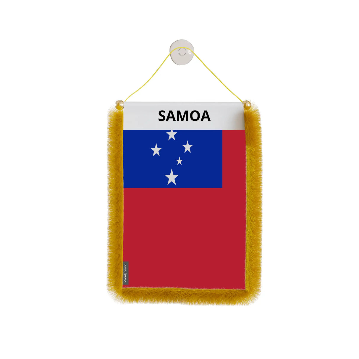 Fanion voiture samoa en polyester à suspendre élégant