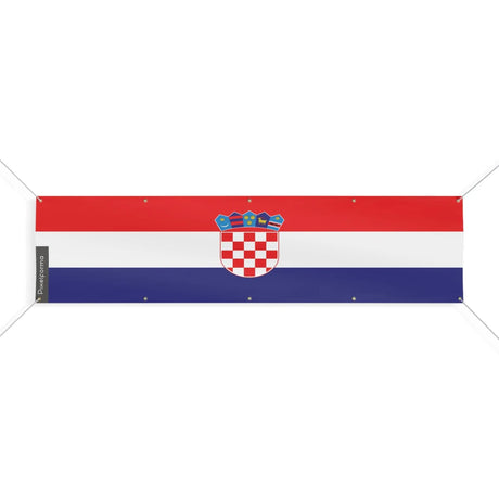 Grand drapeau croatie polyester résistant aux intempéries