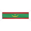 Grand drapeau mauritanie polyester résistant aux intempéries