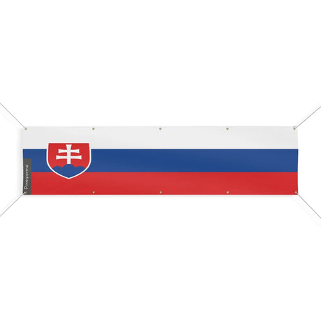 Grand drapeau slovaquie en polyester résistant aux intempéries