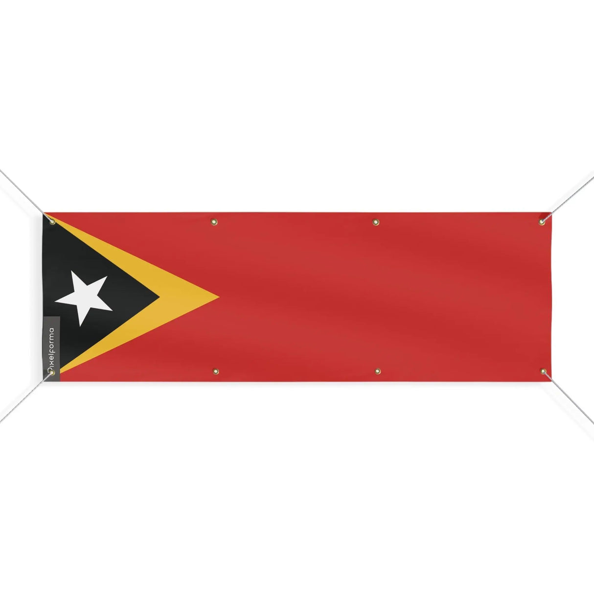 Grand drapeau timor oriental polyester résistant aux intempéries