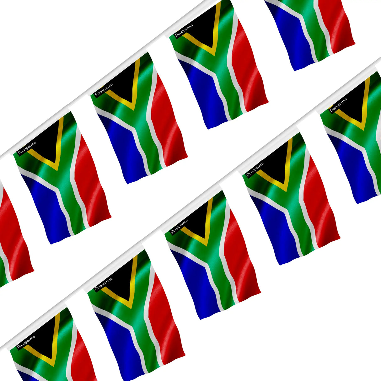 Guirlande drapeau afrique du sud polyester à accrocher