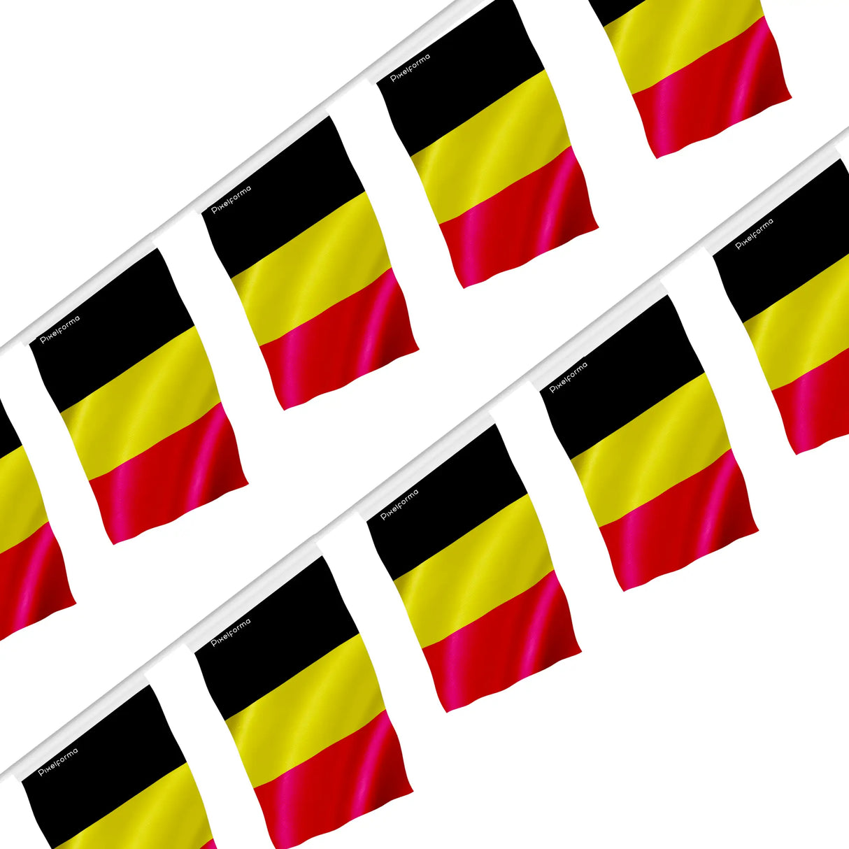 Guirlande drapeau belgique polyester à accrocher festif