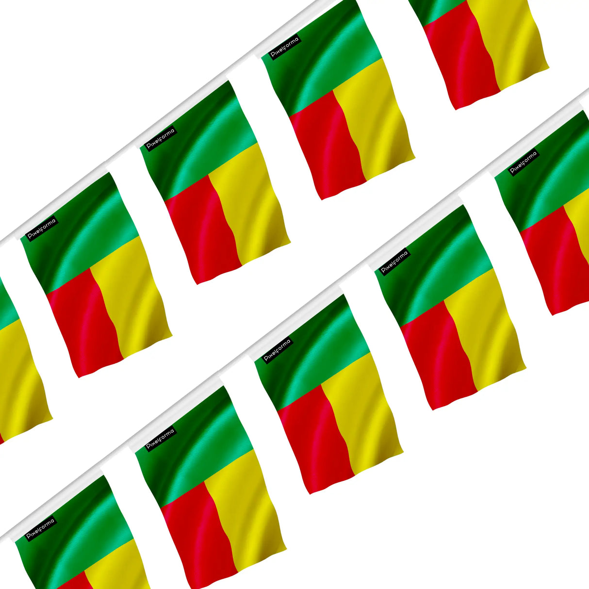 Guirlande drapeau bénin en polyester à suspendre