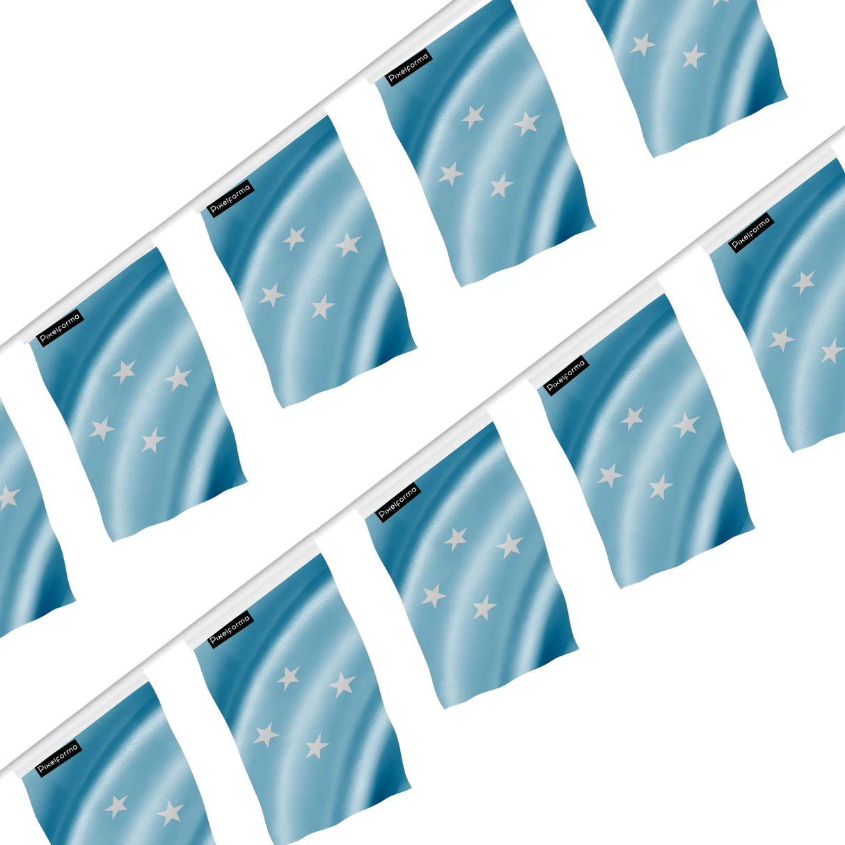 Guirlande drapeau états fédérés micronésie polyester à suspendre
