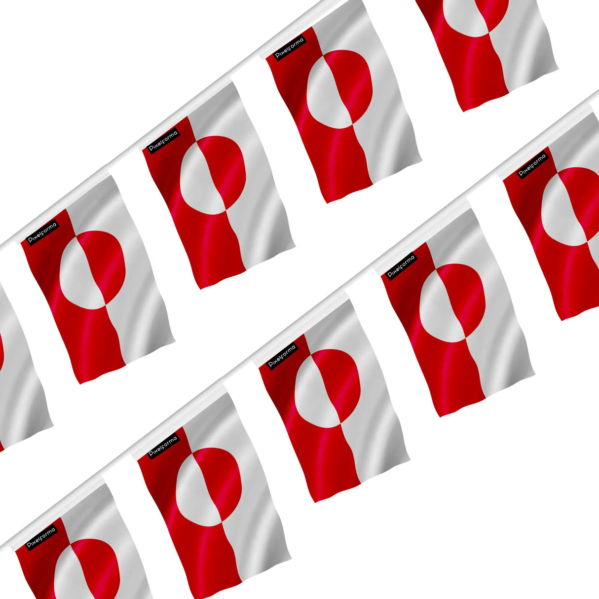 Guirlande drapeau groenland polyester à suspendre